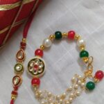 Elegant Kundan Rakhi and Lumba